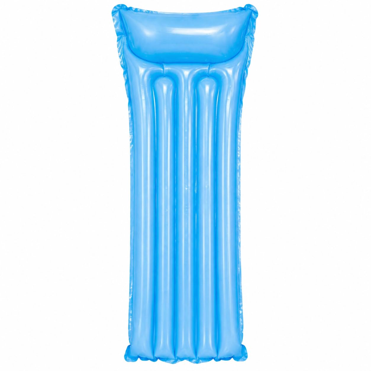 Indigo® Inflatable Pool Float Lilo – 183x69cm Air Bed Mattress, Lightweight Summer Lounger for Adults & Kids, Beach, Pool & Garden Use (Blue, Pack of 1) — image 1