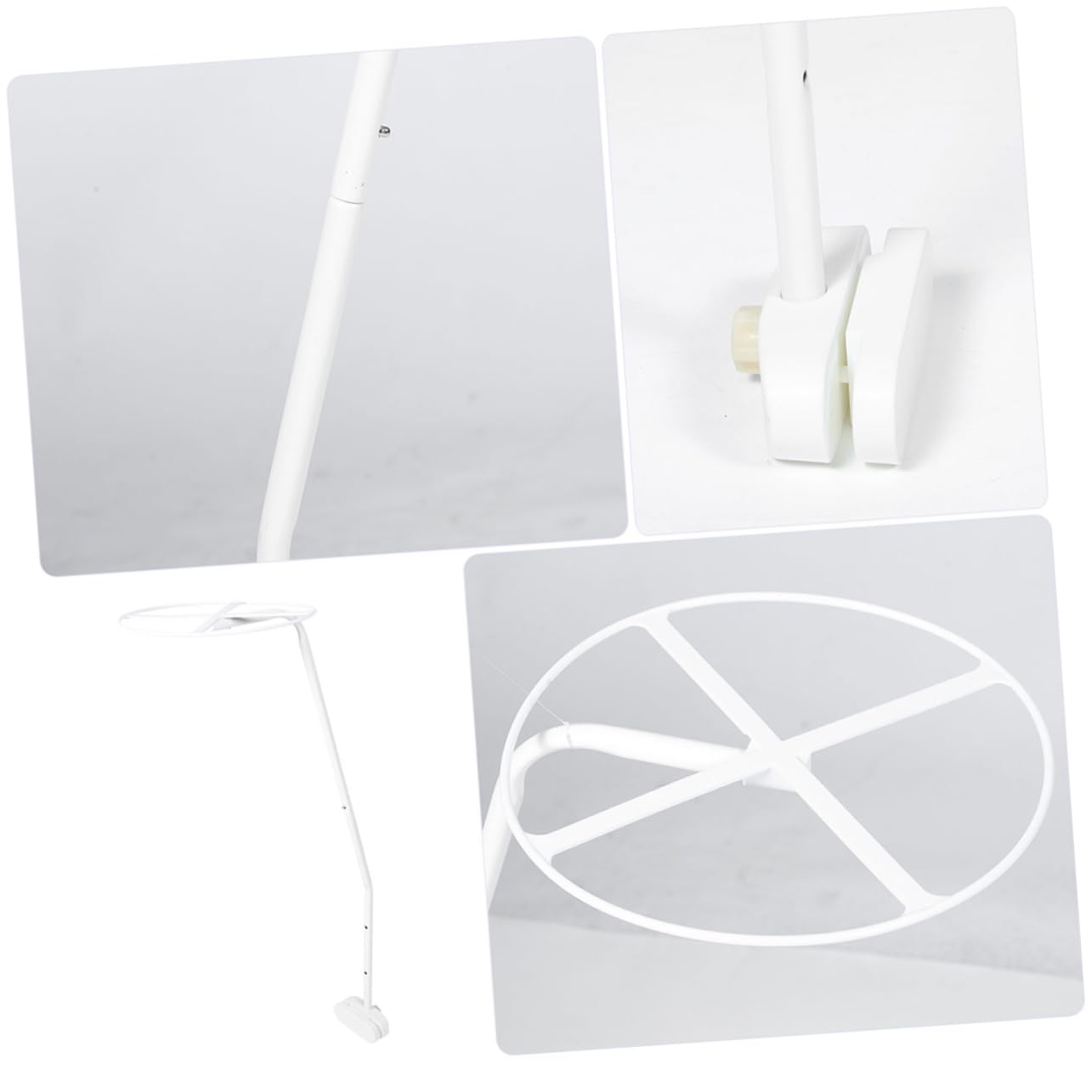 LIFKOME 2 Set Supporti per Baldacchino Culla Acciaio Facile Installazione e Rimozione Telaio per Zanzariera e Decorazione e Resistente per Genitori Indaffarati
