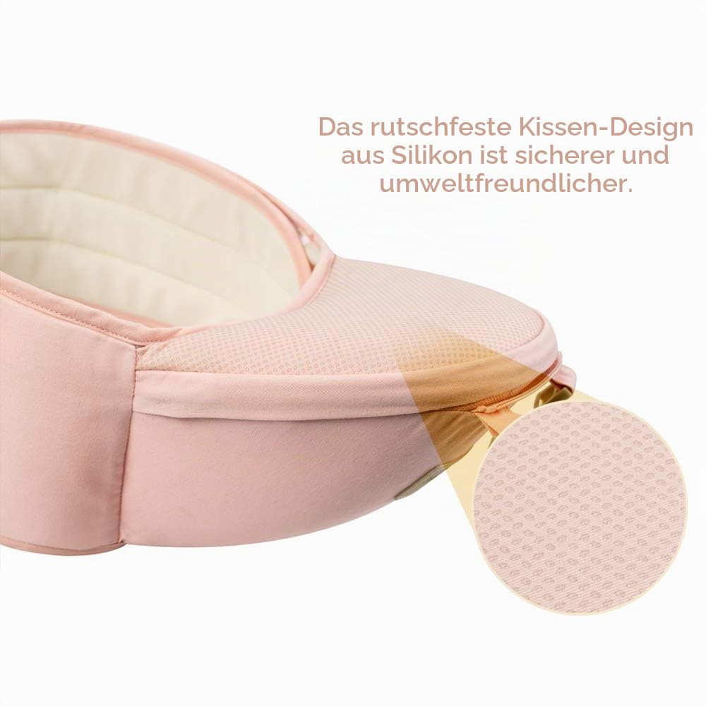Ergonomische Babytrage mit Hüftsitz, um 360 Grad verstellbar, weich und atmungsaktiv, ganzjährig verwendbar, für Neugeborene und Kleinkinder, zum Wandern, Einkaufen, Reisen