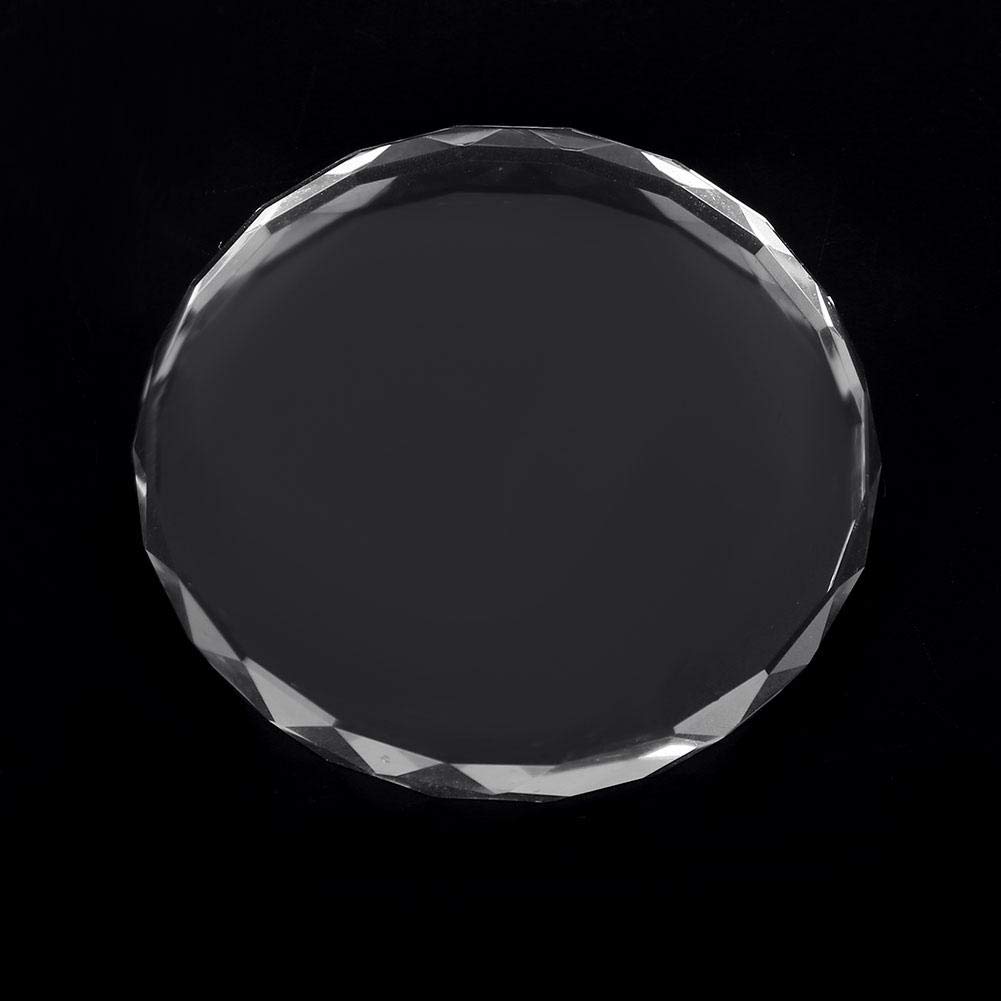 Nail Art Plate, Glass Nail Art Plate Transparent Glass Nail Art Plate Paint Drawing Color Pigment Dish Manicure DIY Tool(2#) for nail art mixing plate for nail art palette