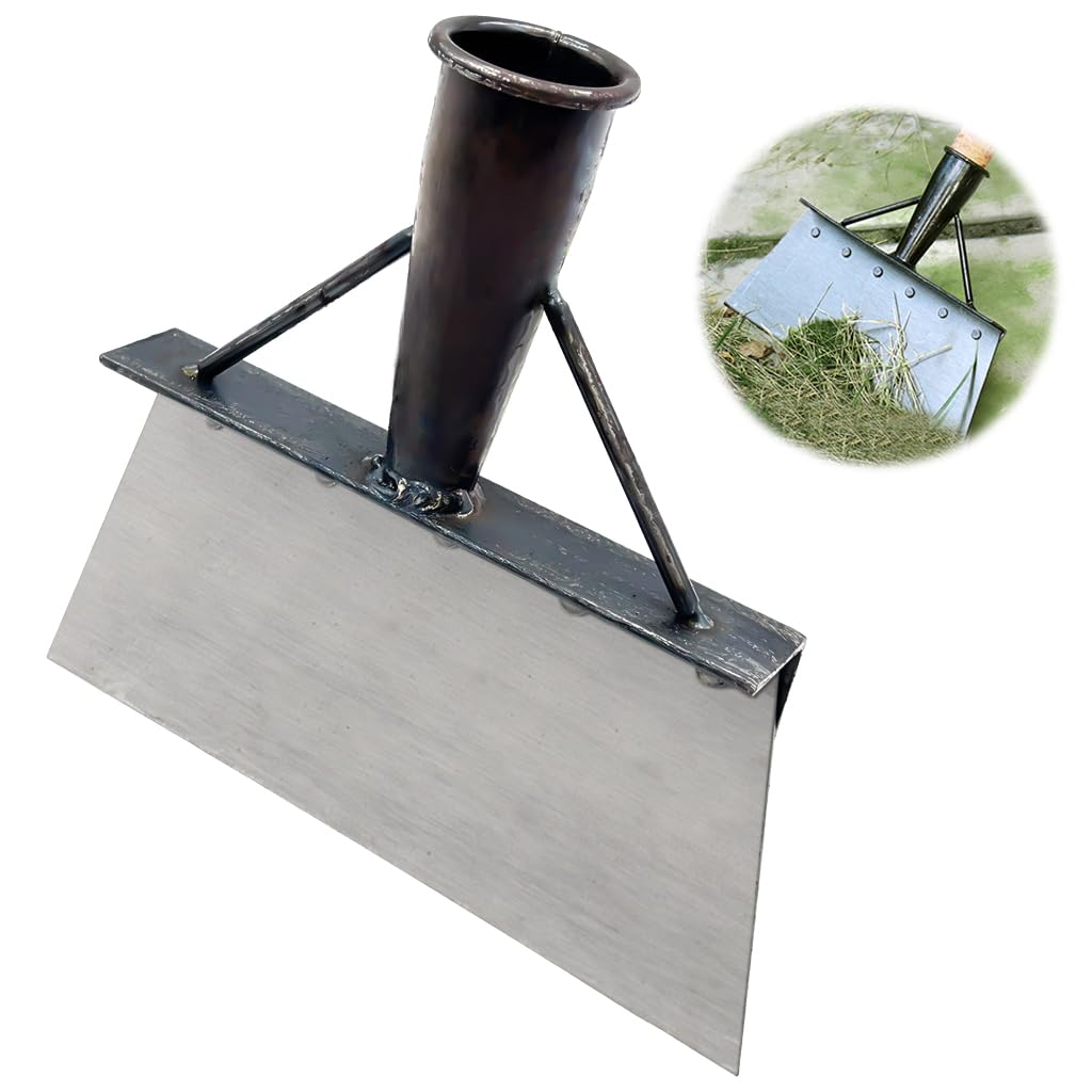 HASTHIP® Heavy Duty Hand Weeder for Weed Removal, Clean Up Animal Waste, Large Metal Shovel Scraper, Mud Remove Tool with Anti-splash Panel, Gardening Tools for Home Garden(Without Handle)-image-24