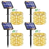 Photo Gallery plainshe catena luminosa a energia solare, per esterni, 12 m, 120 led, resistente alle intemperie, 8 modalità, filo di rame, per esterni, impermeabile, per giardino, terrazza, balcone (4p bianco caldo Photo Gallery plainshe catena luminosa a energia solare, per esterni, 12 m, 120 led, resistente alle intemperie, 8 modalità, filo di rame, per esterni, impermeabile, per giardino, terrazza, balcone (4p bianco caldo