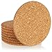 COM-FOUR® 8x Soucoupe en liège - ronde, Ø 16 x 1 cm - soucoupe ronde pour casseroles, poêles - cuisine et maison
