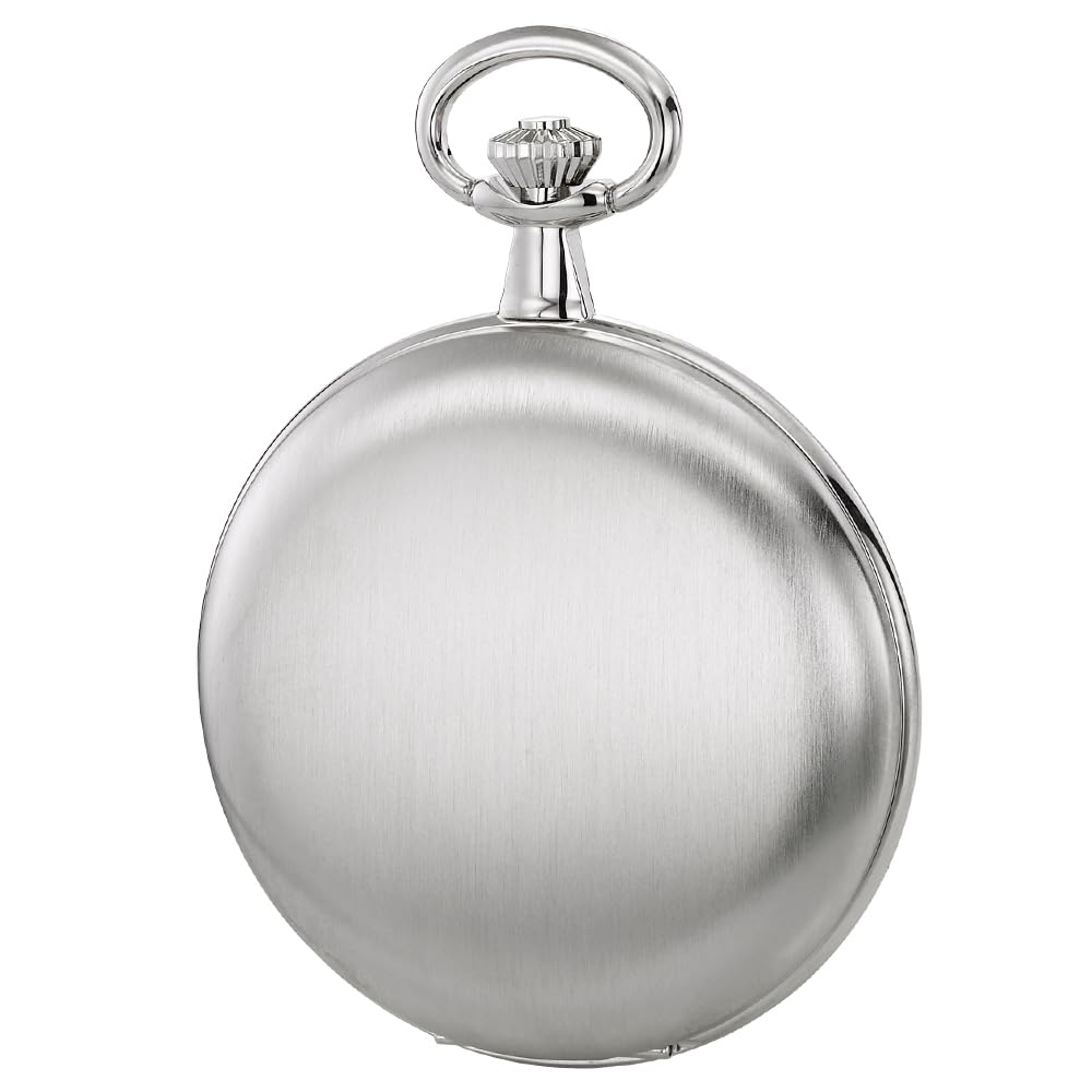 DUGENA Savonette Taschenuhr Herren 4460301-1, Quarzwerk, Datumsanzeige, klassisches Design, Metallgehäuse, inklusive 30 cm Kette