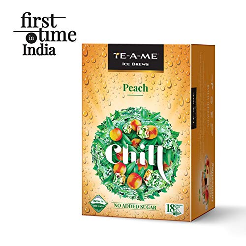 Image of TE-A-ME Peach Ice Tea - 18 Tea Bags | Ice Tea | Iced Tea | Peach Iced Tea | Sugar Free (Pack of 2)
