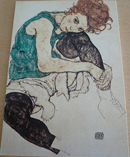 Egon Schiele - Donna Seduta - 10 x 15 cm cartolina...