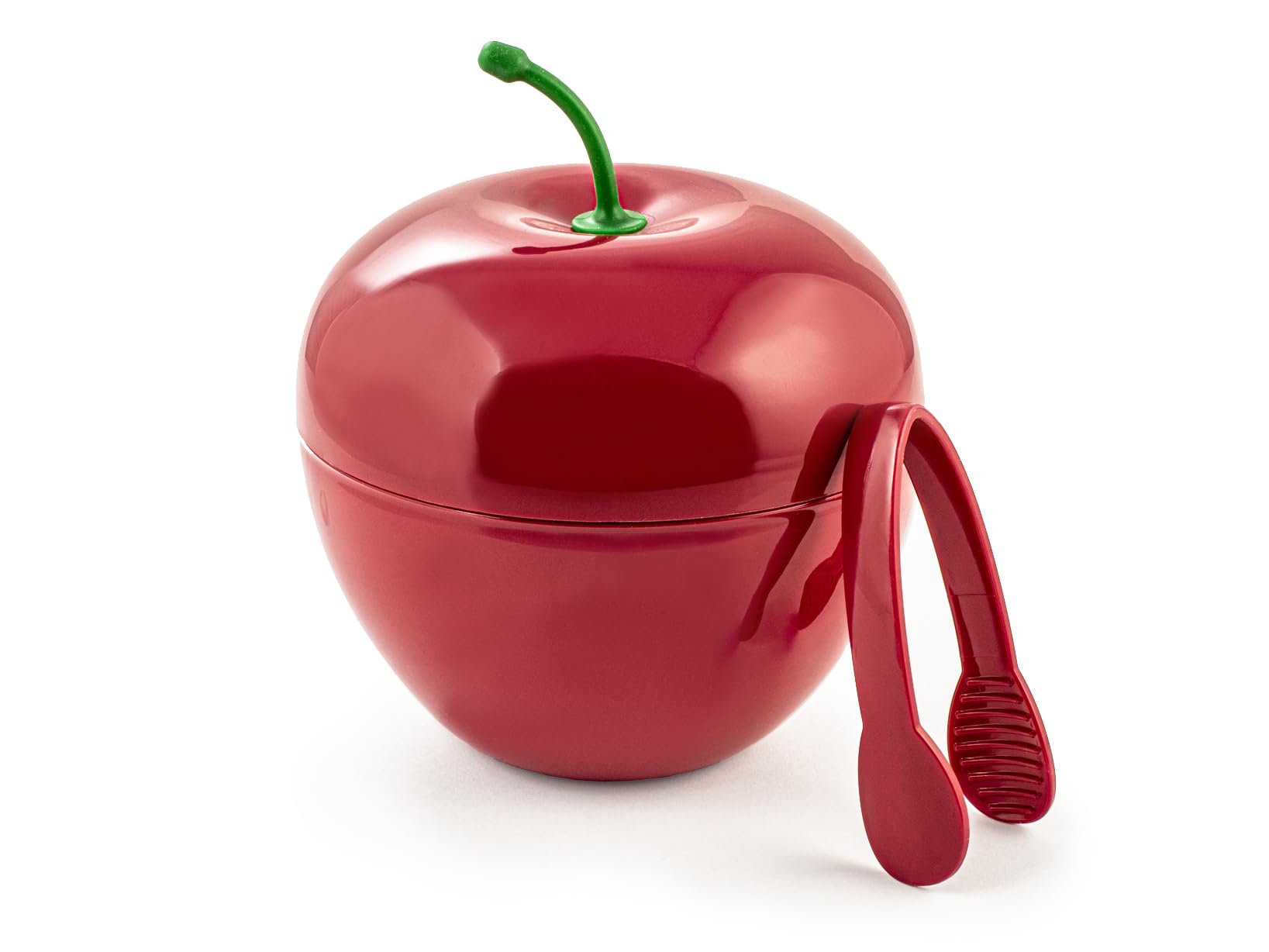 Home Seau à Glace Cerise en polypropylène, Couleur Rouge, avec Pince, 15 cm