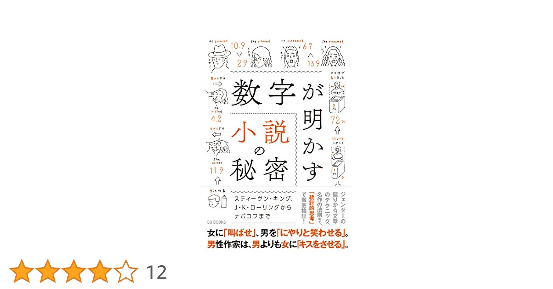 Amazon.co.jp: 数字が明かす小説の秘密 スティーヴン・キング、J