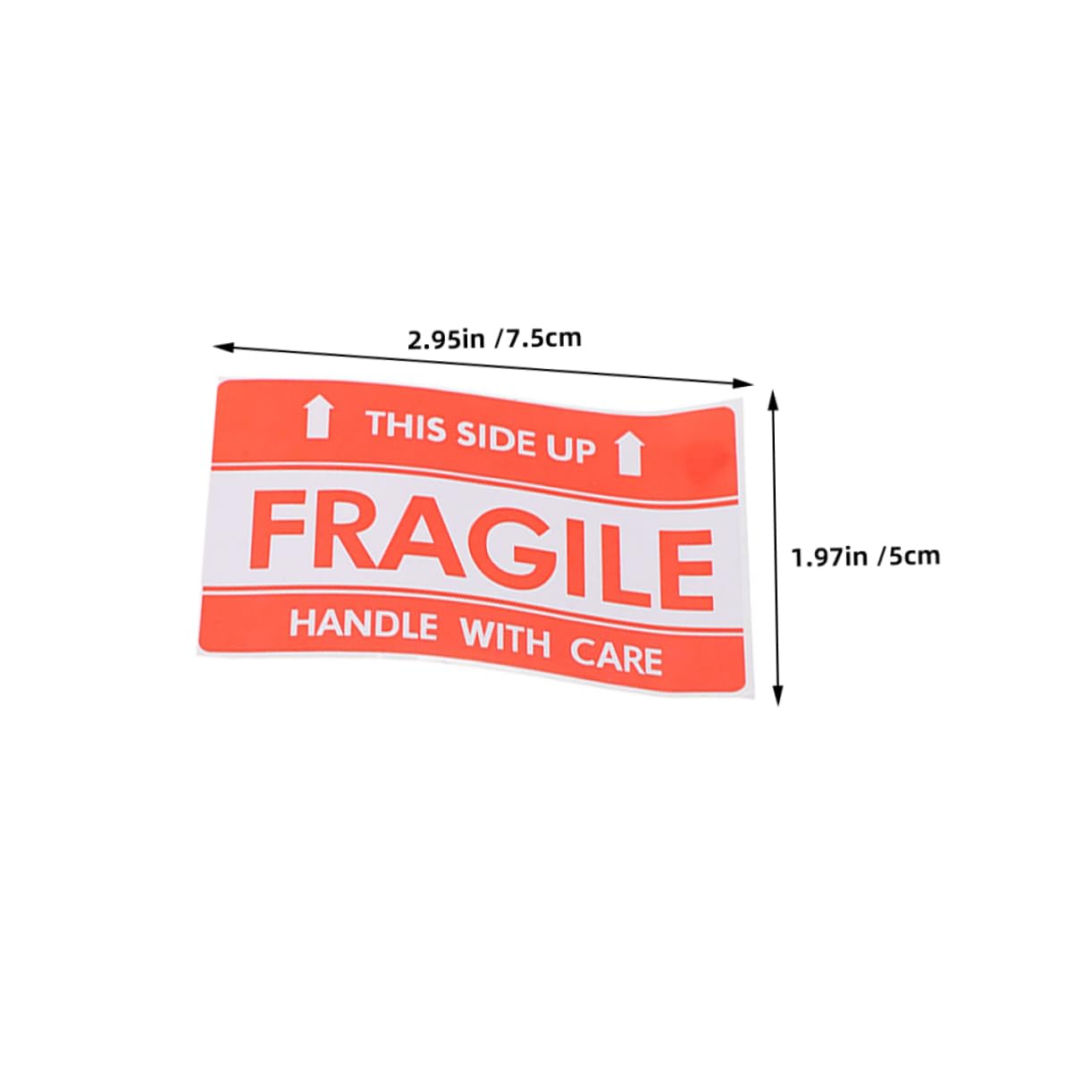 FUNOMOCYA Fragile Handle Care Stickers High Adhesive Fragile Sticker Shipping Stickers Adaptable Size for Shipments