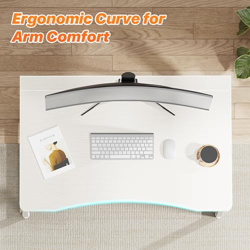 Image of Huuger Folding Desk for Small Spaces, 31.5 Inch Foldable Computer Table
