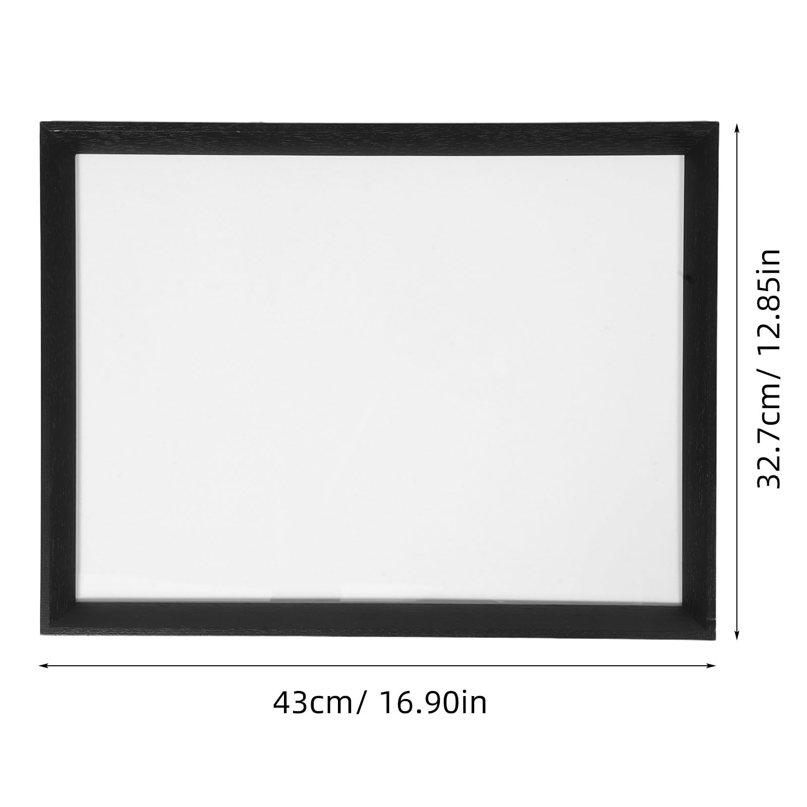 GLEAVI Marco de Madera Negro para Camiseta de Fútbol 30, 5x40, 6 Cm | Vitrina Transparente para Recuerdos, Protección Cristalina, Herrajes de Montaje Incluidos