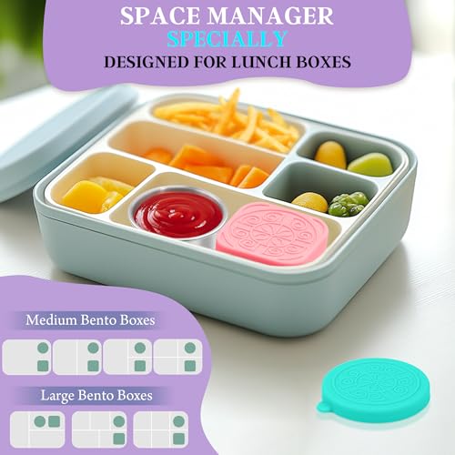 Image of Qukaka 6 PCS Salad Dressing Container to Go,Handy Leakproof Stainless Steel Meal Prep Containers Reusable,Sauce Containers for Lunch Box, Picnics, Travel, Office and Kitchen Storage-1.6oz+2.7oz