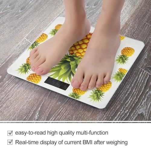 Báscula digital compacta y precisa con ilustración piña amarilla miniatura 5