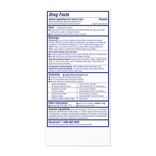 Delsym DEL011 Adult Cough Suppressant Liquid thumb #3