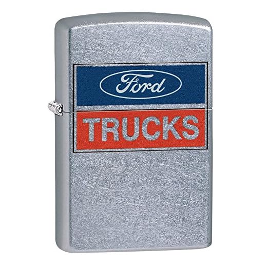 Zippo Ford Trucks Pocket Lighter, Street Chrome