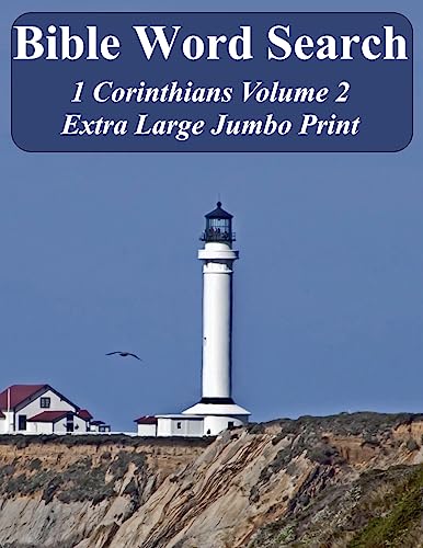 Bible Word Search 1 Corinthians Volume 2: King James Version Extra Large Jumbo Print (Bible Memory Lighthouse)