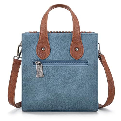 Image of Trinity Ranch Crossbody Bags for Women Mini Handbag Floral Tooled Concho Collection