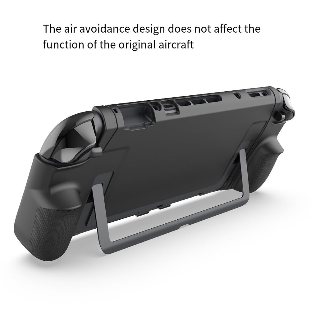 Custodia protettiva antiscivolo in silicone per console Switch 2, colore nero, impugnatura testurizzata per cover in TPU con design preciso e leggero