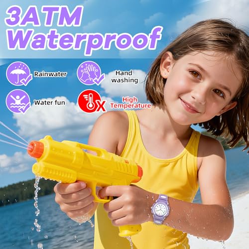 Image of CKV Kids Watch for Boys Girls Ages 5-12, Waterproof Time Teacher Easy to Read Analog Sport Outdoor Children Watches with Soft Band for Kids
