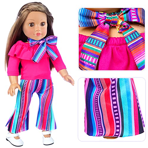 ZITA ELEMENT 7 Stück Puppenzubehör für 43-46cm Babypuppe und 18 Zoll American 18 inch doll Doll Puppe Kleidung… – Bild 8