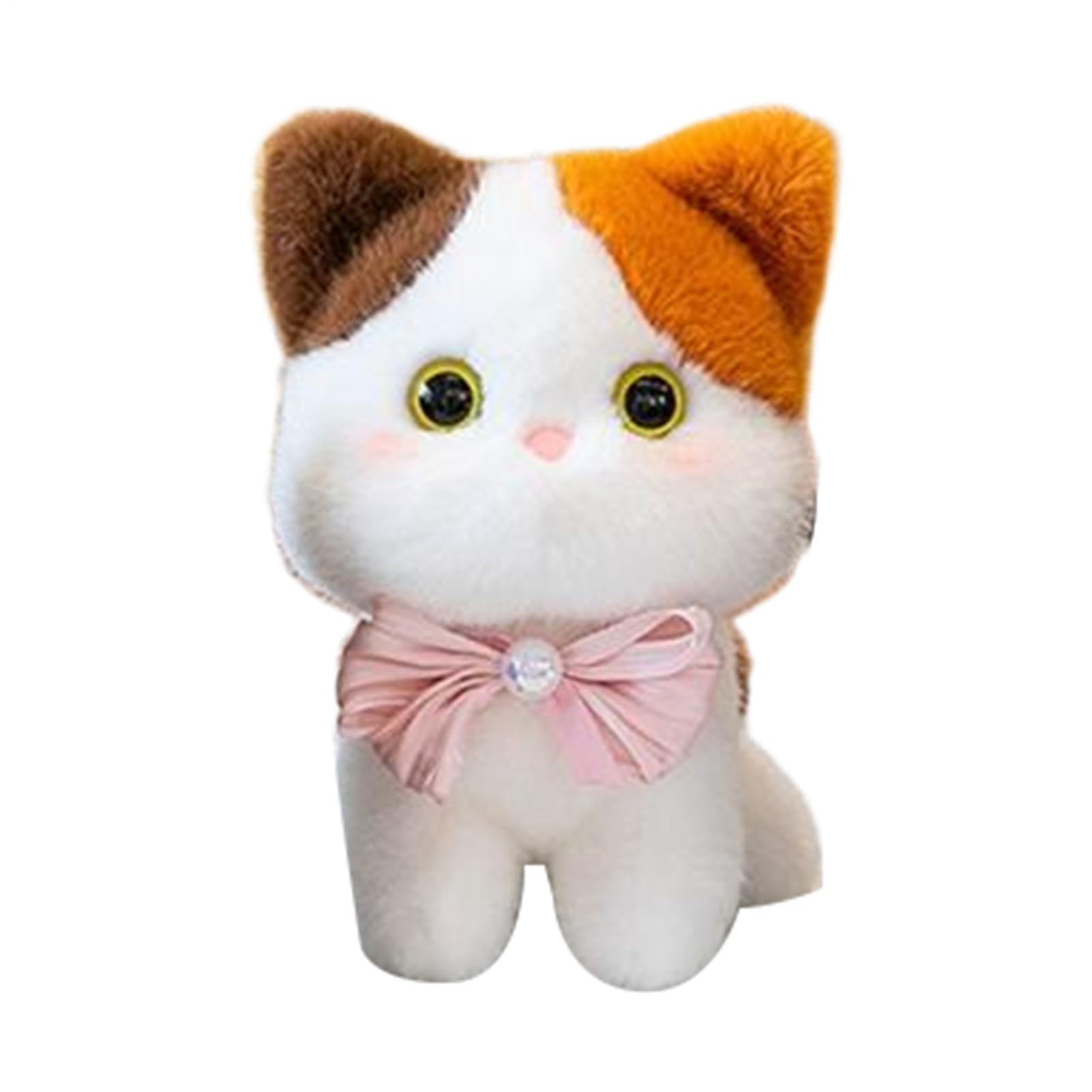 Peluche Gato De Dibujos Animados Con Cascabel – Suave Y Realista | Juguete De Felpa Para Niños Y Mascotas | Regalo De Navidad O Cumpleaños
