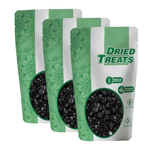 Image of Dried Treats Dried Fruits Nuts And Seeds (Dried Blueberry Plum, 600 Gram (3X200 Gram))