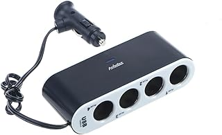 FAVOMOTO Carregadores USB Tomada De Carro Tomada USB Carregador De Carro Carregador USB Divisor De Tomada De Carro 4 Vias Divisor De Carro Ray Isqueiro