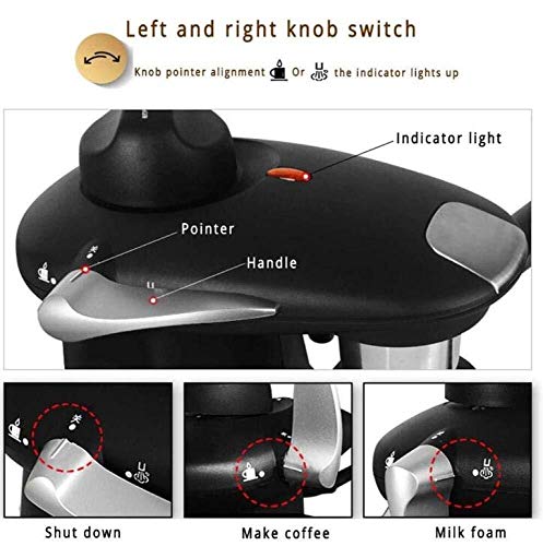 BDwantan Kaffeemaschine Neue Espressomaschine Kaffeemaschine Kompatible Kapsel Haushalt Halbautomatische Espressomaschine Dampfmilchschaum – Bild 6