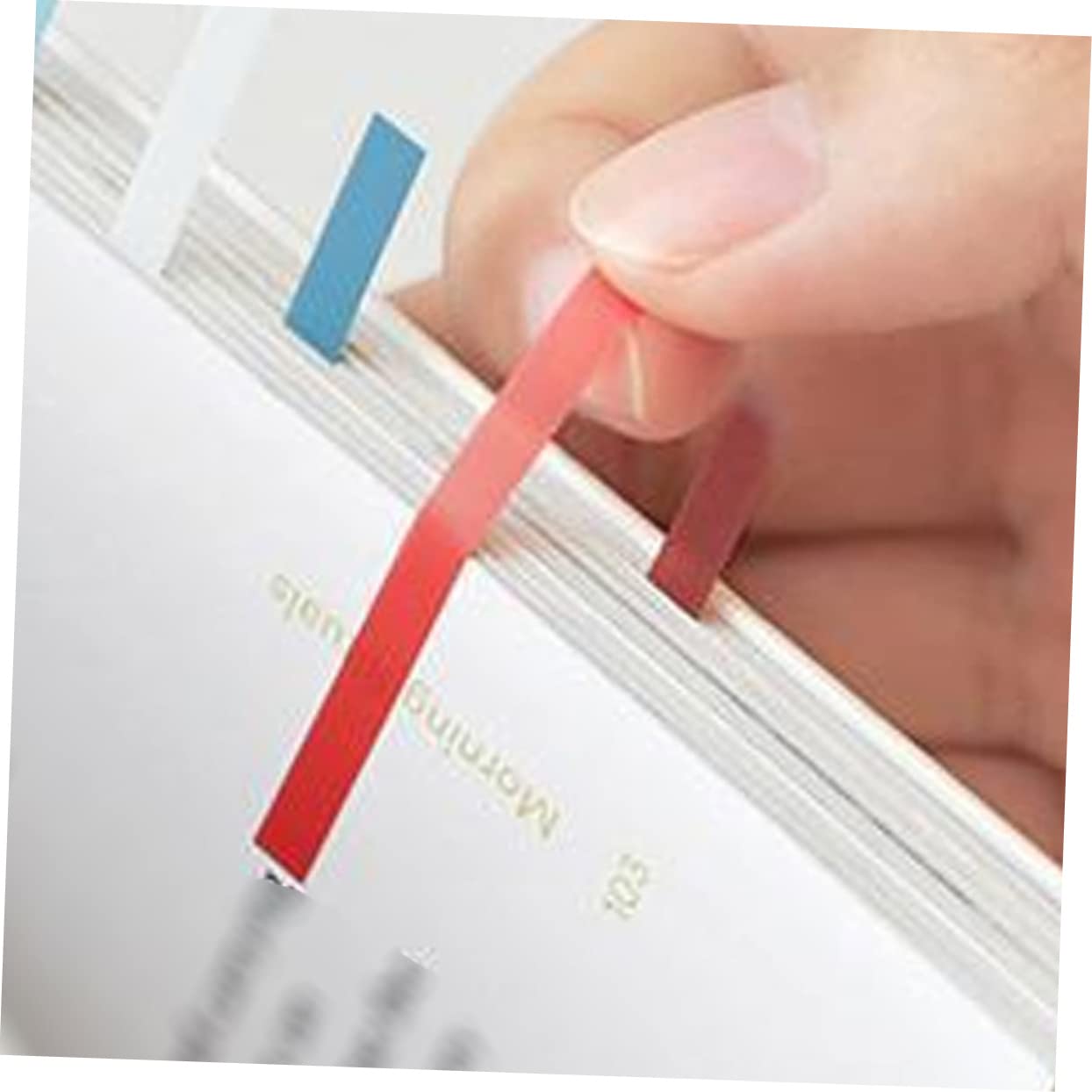 Gadpiparty 5 set Adesivi Schede Super Segnalibri Cancelleria Annotazioni Blocchi Note Riutilizzabili Schede Indice Per Pastelli Articoli Da Scrivania Strisce Colorate 8 fogli*5