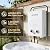 Outdoor Propane Tankless Water Heater - 6L 1.58 GPM Portable Gas Water Heater with Digital Display Overheating Protection & Handle for Camping Barn Cabin RV Washing Pets