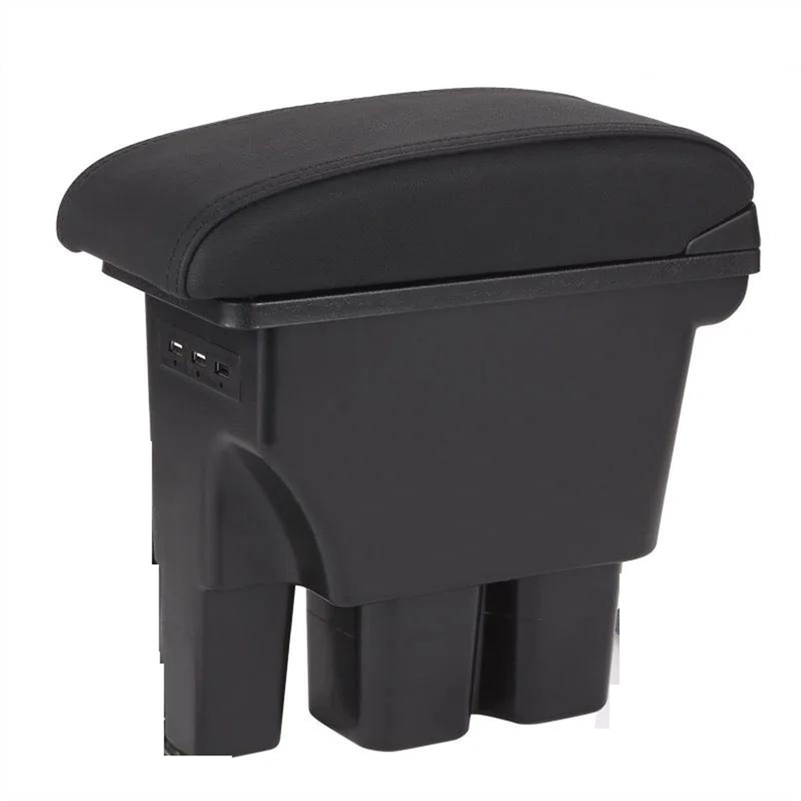 YSDSLS Car Armrest Box Storage Retrofit Interior Accessories For Jimny JB74 2018 2019 2020 2021 2022 2023(B2 black line Corium)