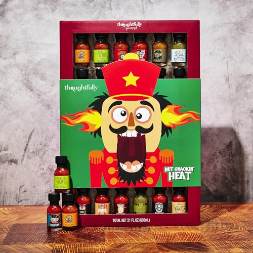 Image of Holiday Hot Sauce Gift Set, Christmas Sampler Collection, Set of 30 | Spicy Condiments, Stocking Stuffer, Gift for Men, Heat Lovers, Holiday Parties, Foodie Gift & BBQ Lovers