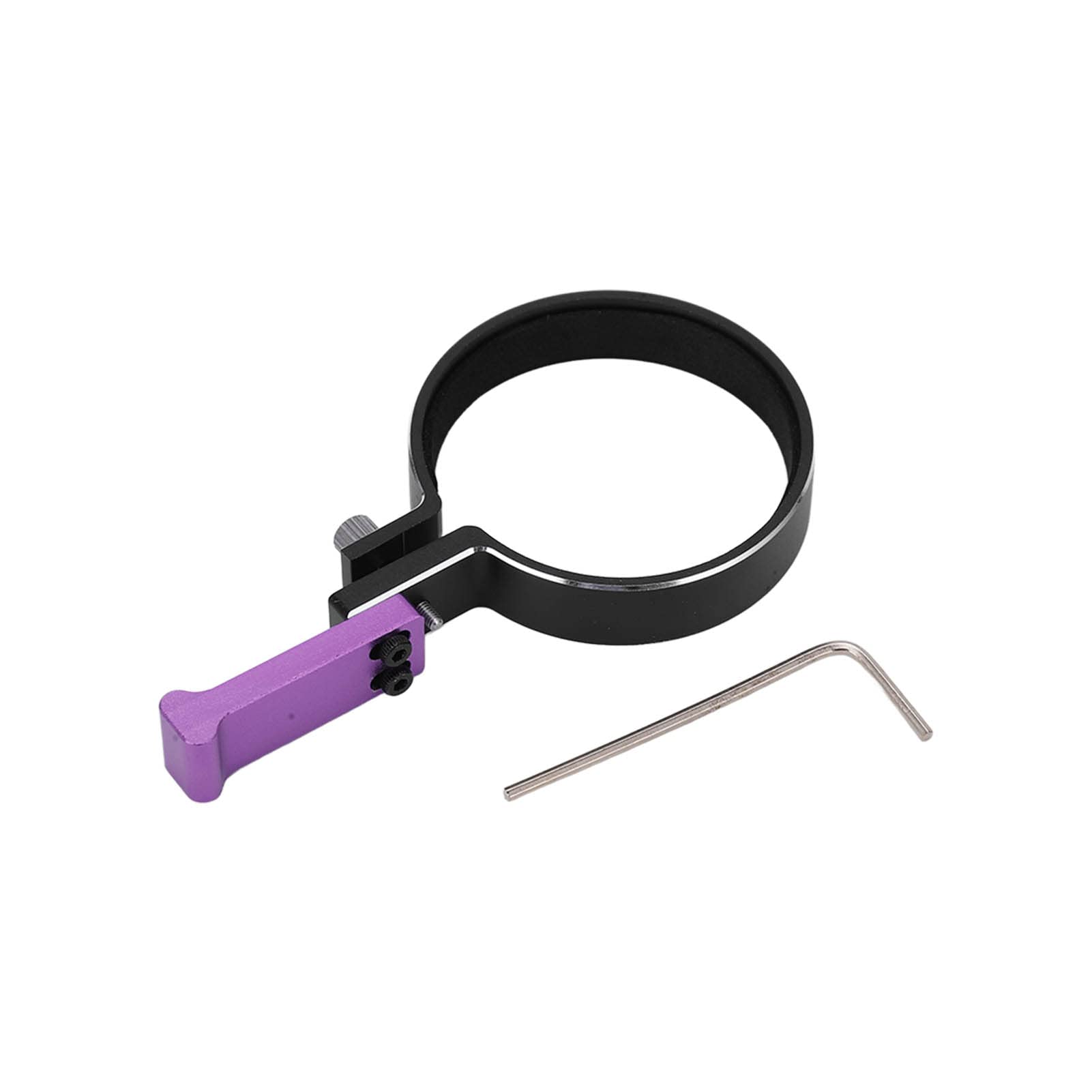Luocute Steering Wheel Control Adapter, Aluminum Alloy RC Transmitter Steering Wheel Trigger One Handed Control Adapter for SCX10 Series RC Car Controller