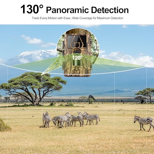 Fruaros Trail Camera WiFi 8K 64MP with 32GB Card, No Glow Night Vision Motion Activated Waterproof Game Camera, Fast 0.05s Trigger APP Control for Hunting Deer (32, GB) - Image 6