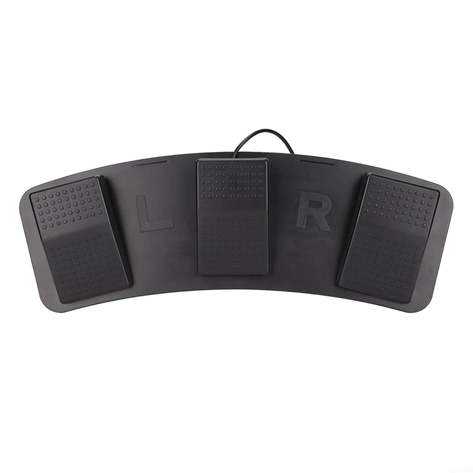 ComfyHarbor USB Dreifach-Fußschalter Pedal, programmierbarer 3-Pedal-Controller für PC Gaming Video Transkription Zoom Photobooth, hohe Empfindlichkeit, ergonomisches Design mit 2 m Kabel, Schwarz