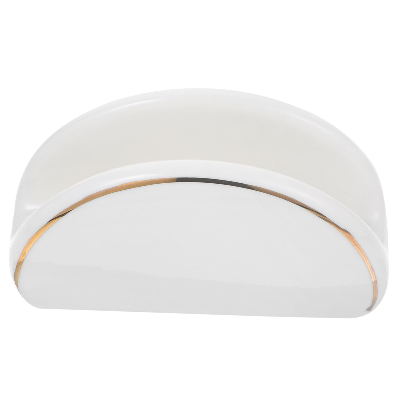 Alipis 5piezas Soporte Cerámico Para Servilletas Bordes Dorados Dispensador De Servilletas Para Decoración De Mesa Para Cocina y Comedor