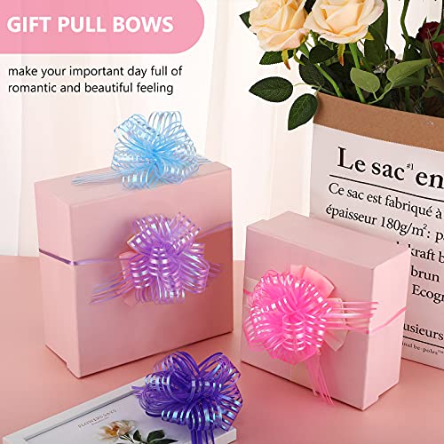 Poen POEN-PULL BOW-2590 24 Pieces Mixed Color Large Organza Pull Bow Present Wrapping Pull Bow With Ribbon thumb #6