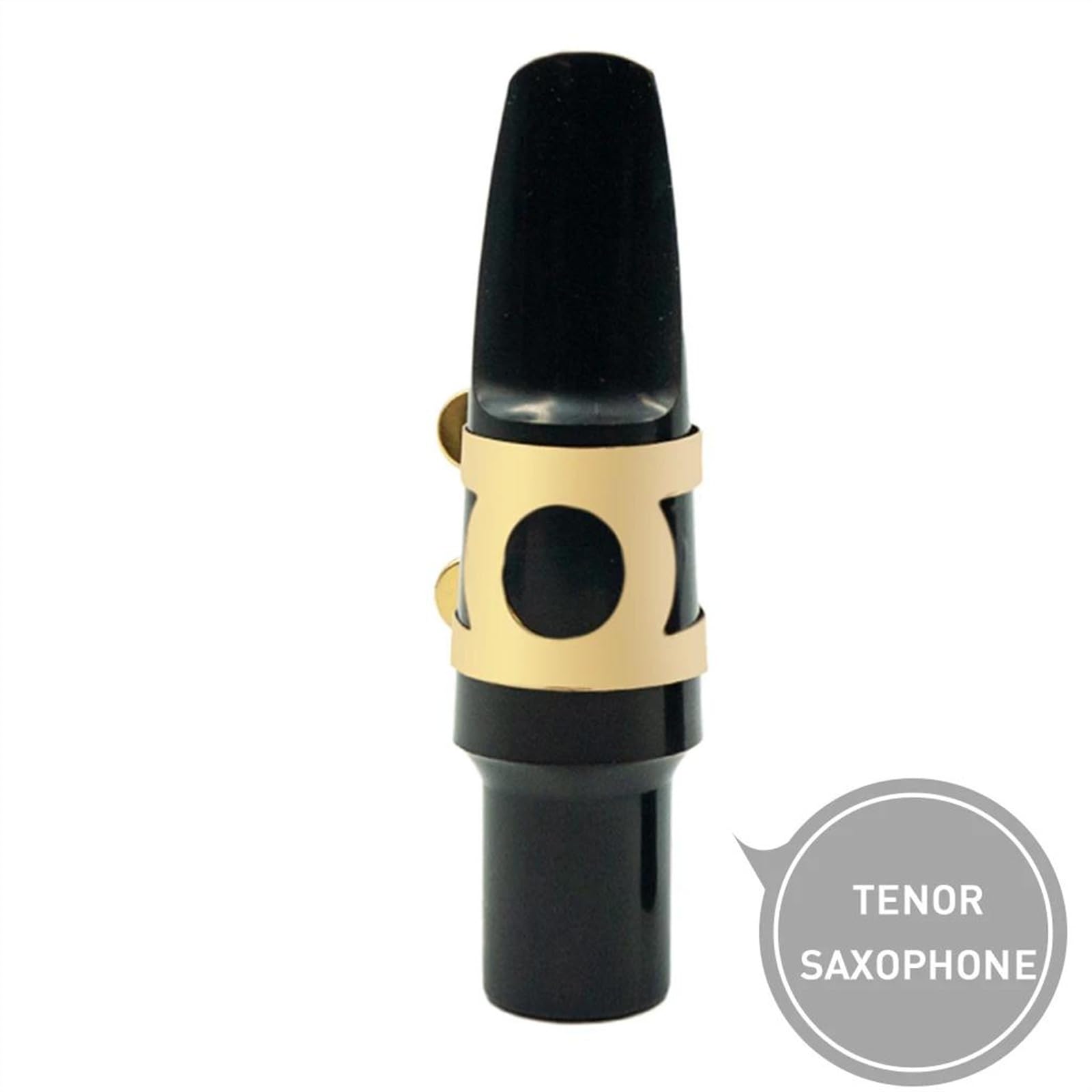 Ustnik Do Saksofonu Altowego Tenorowego O Wysokim Tonie Z ABS, Ze Złotym Klipsem, Nasadką Z ABS I Częściami Zamiennymi Do Trzciny Akcesoria do Saksofonu Części (Color : Tenor)