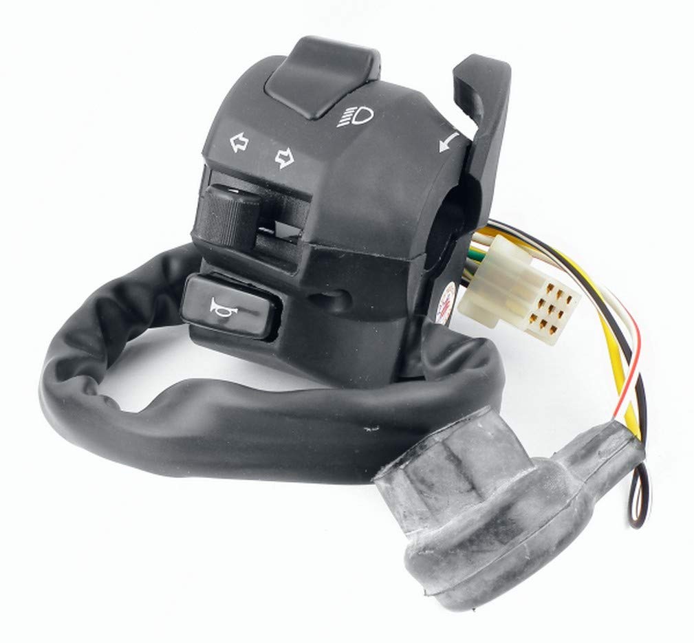 uno minda sw-0665l handle bar switch- left side - kick start for-tvs-fiero f2