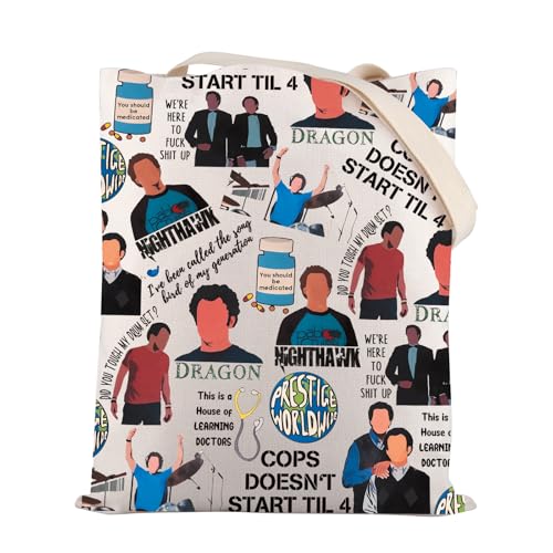Zuo Bao Brothers Inspired Tote Bag Comedy Movie Merchandise Did You Touch My Drum Set Shopping Bag for Fans