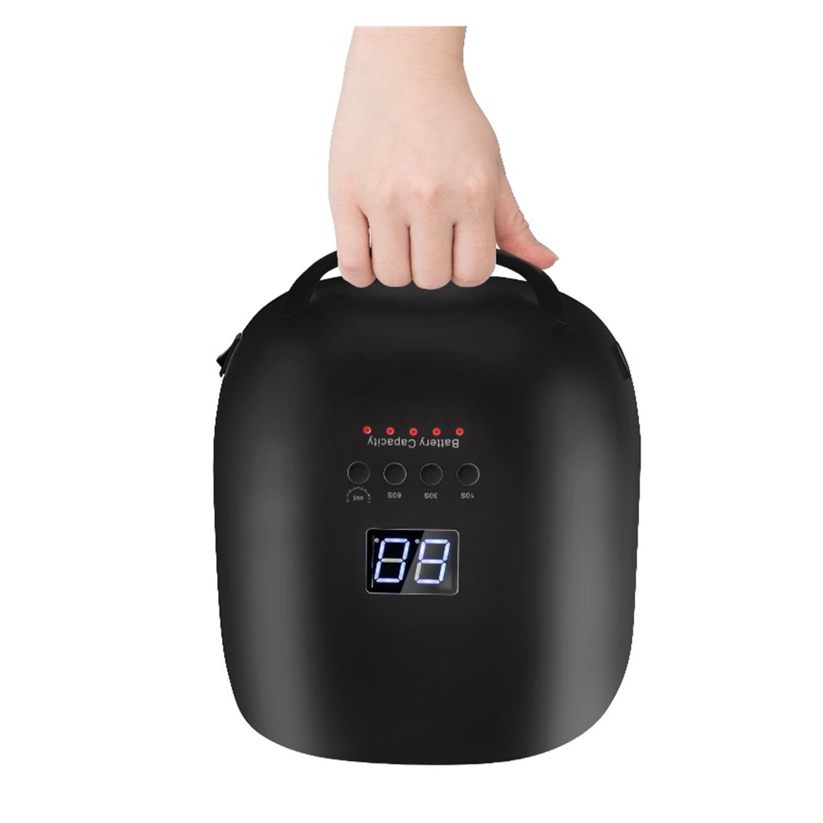 Lampa UV do Paznokci, Lampa LED UV do paznokci Akumulatorowa lampa do paznokci 86 W Bezprzewodowa suszarka do żelu Czerwone światło Manicure Światło z uchwytem Bezprzewodowa lampa UV LED do paznokci,