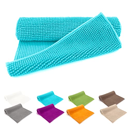 heimtexland ® Badvorleger Chenille Super Flauschig Saugstark Badteppich...