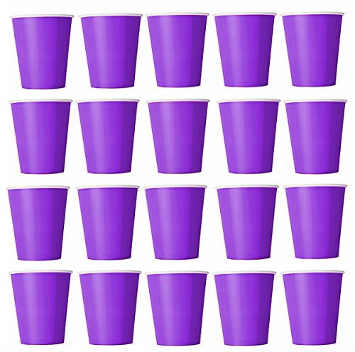 50 bicchieri viola, usa e getta, per bevande
