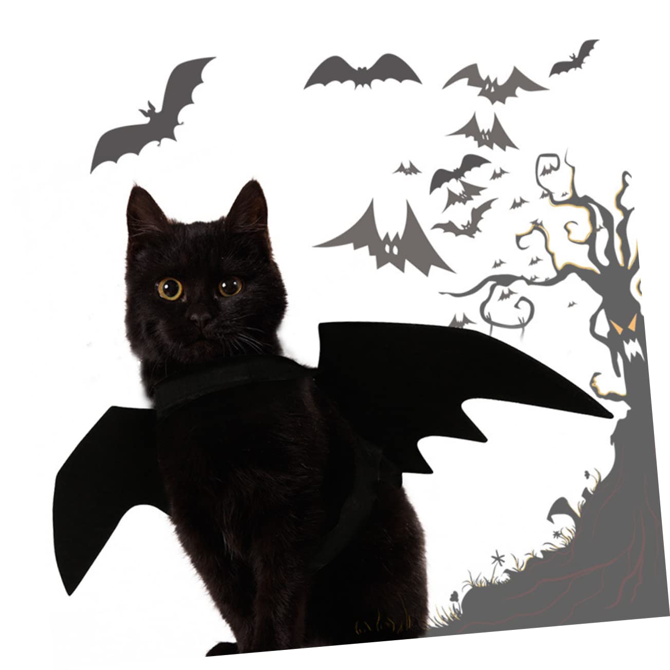 Angoily 3st Haustier-urlaubskostüm Kätzchen-Kleidung Fledermaus Halloweenkostüm Kostüm Für -Outfit Kleines Hundezubehör Halloween-haustierkleidung