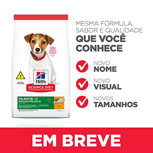 Ração Hill's Science Diet para Cães Filhotes - Pedaços Pequenos - 3kg