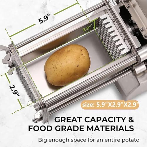 Cortador eléctrico para papas fritas de acero inoxidable miniatura 3