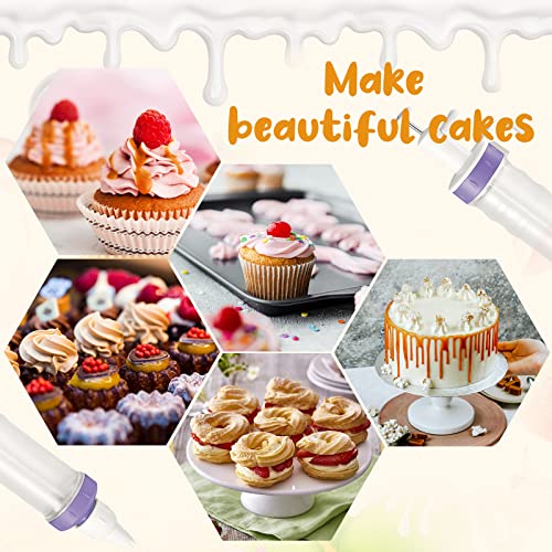 Conjunto de seringas para decoração de sobremesa, dispensador de gelo, injetor de enchimento de cupc