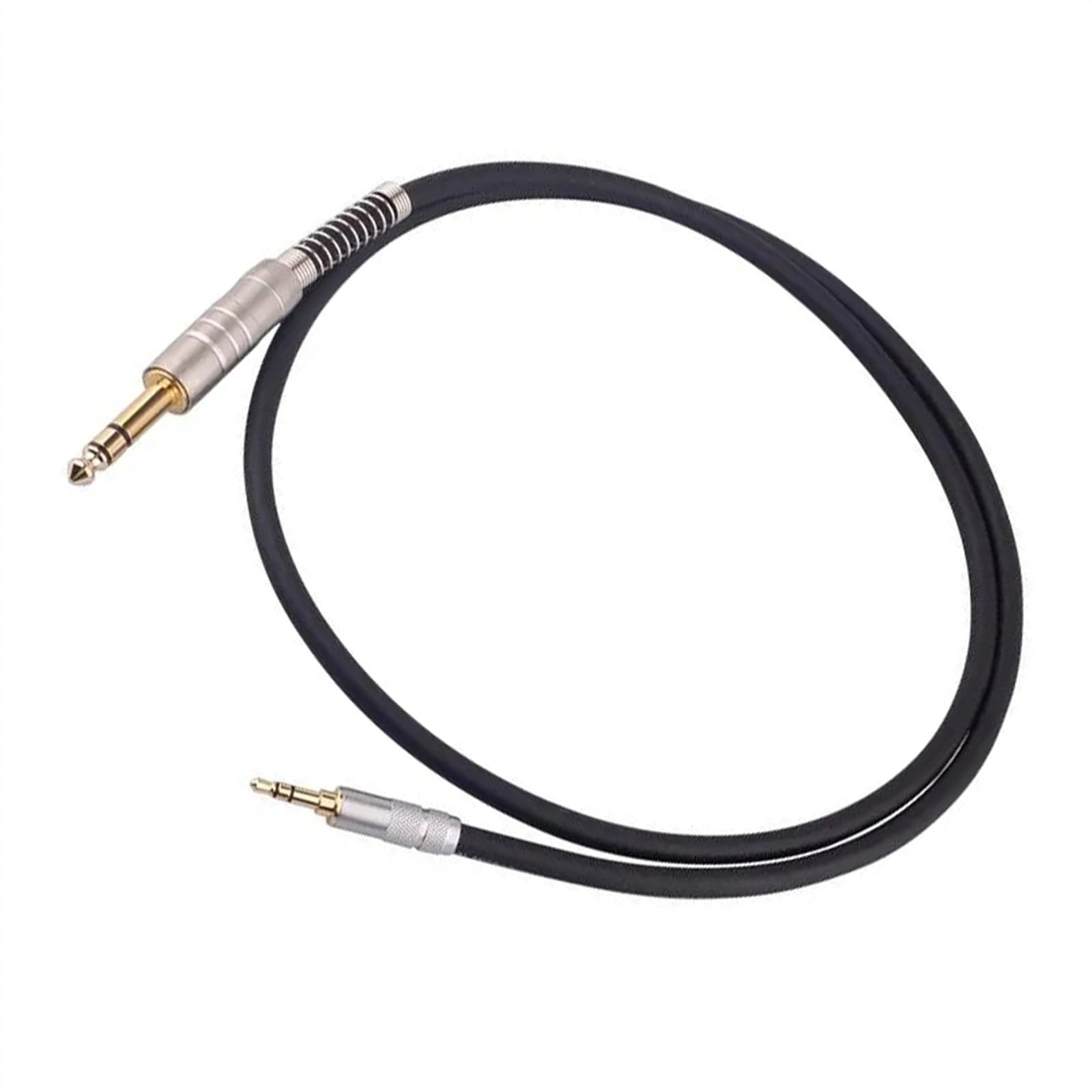 Przewód połączeniowy audio Pozłacany męski kabel audio 3,5 mm do 6,35 głośników wzmacniacza gitarowego 0,5–3 m(300cm)