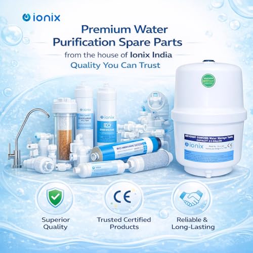 Image of IONIX Ro pressure tank with tank valve, Pre-Pressurized Water Storage Tank | Pressure Tank with 3.2 Gallon Capacity