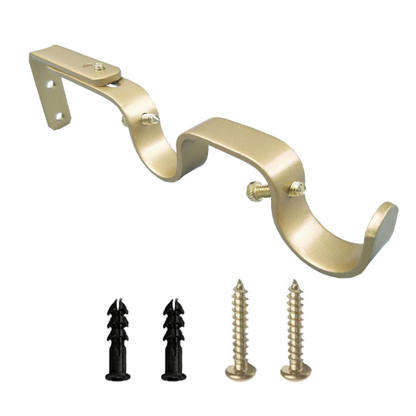 Curtain Rod Holder Adjustable 25mm Brackets Metal Construction Roman Iron Roman Curtain Rod Brackets